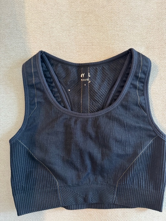 AYBL Tops - AYBL Black Ribbed Sports Bra Tank Top